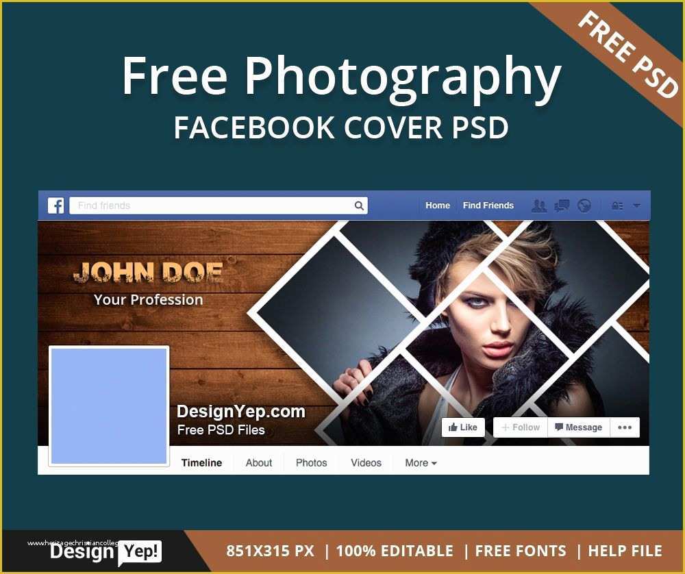 Free Like Us On Facebook Template Of Free Graphy Timeline Cover Psd Template