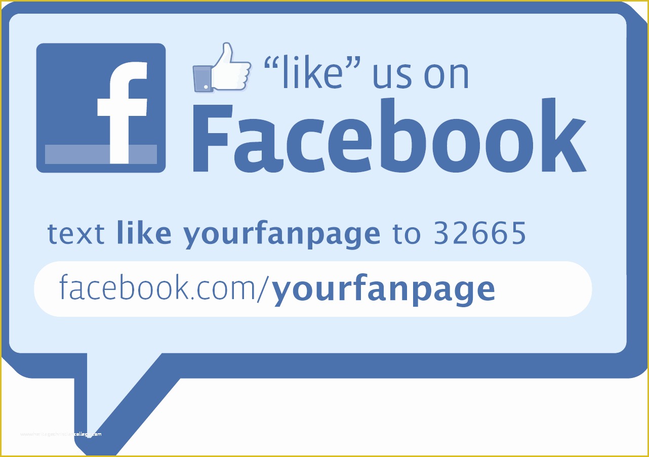 Free Like Us On Facebook Template Of Make Your Own Like Decal or Sign Christopher S
