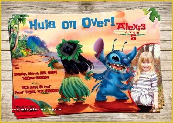 Free Lilo and Stitch Invitation Template Of 50 Best Lilo and Stitch Party Images On Pinterest
