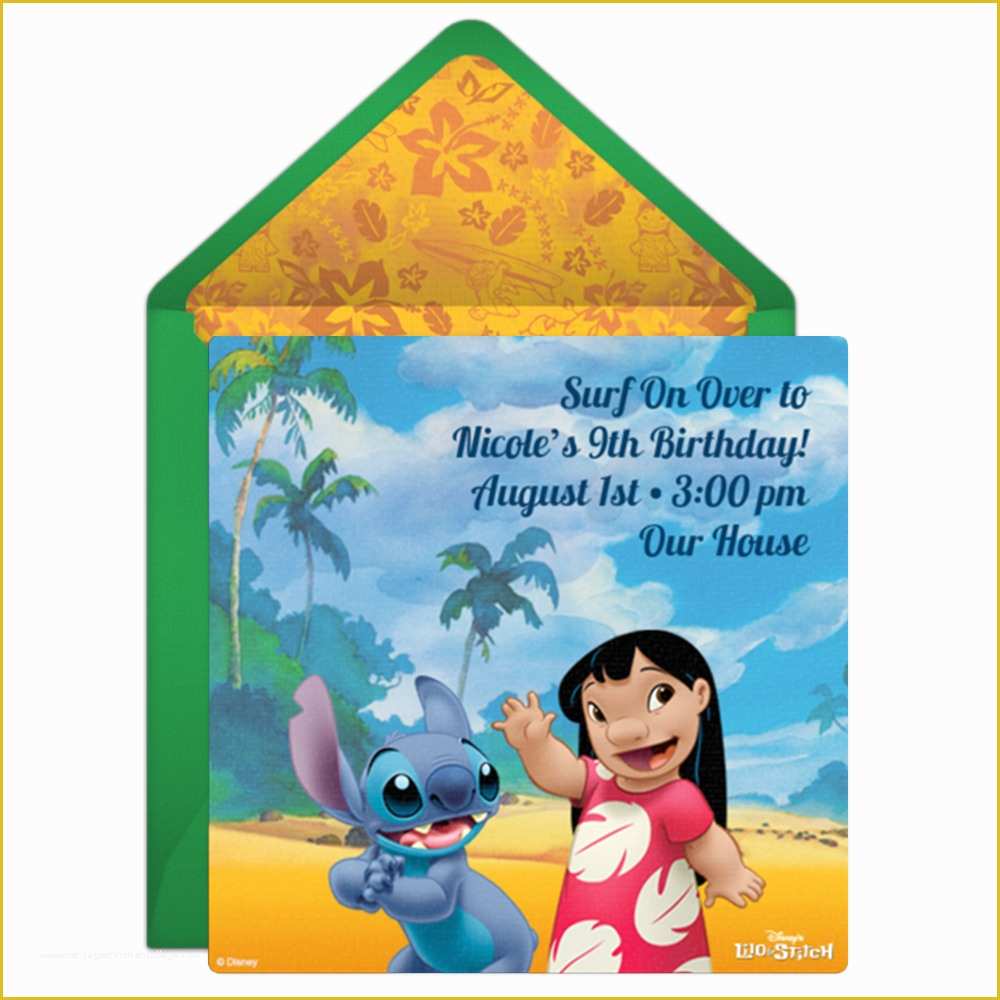 Free Lilo and Stitch Invitation Template Of Lilo and Stitch Scrump Template