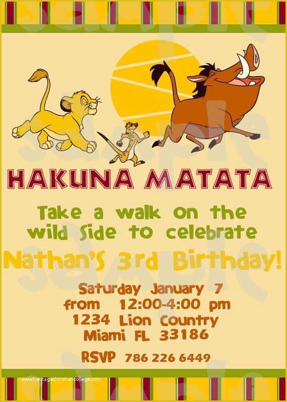 Free Lion Guard Invitation Template Of 17 Best Images About Lion King Birthday Party On Pinterest