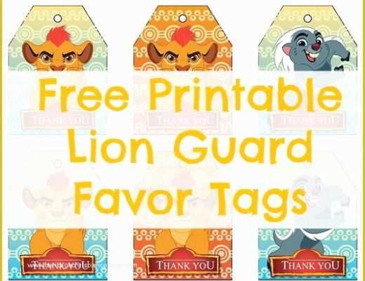 Free Lion Guard Invitation Template Of Free Printable Lion Guard Favor Tags