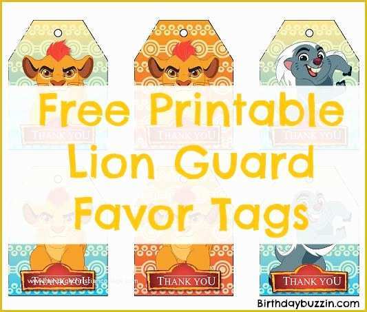 Free Lion Guard Invitation Template Of Free Printable Lion Guard Favor Tags