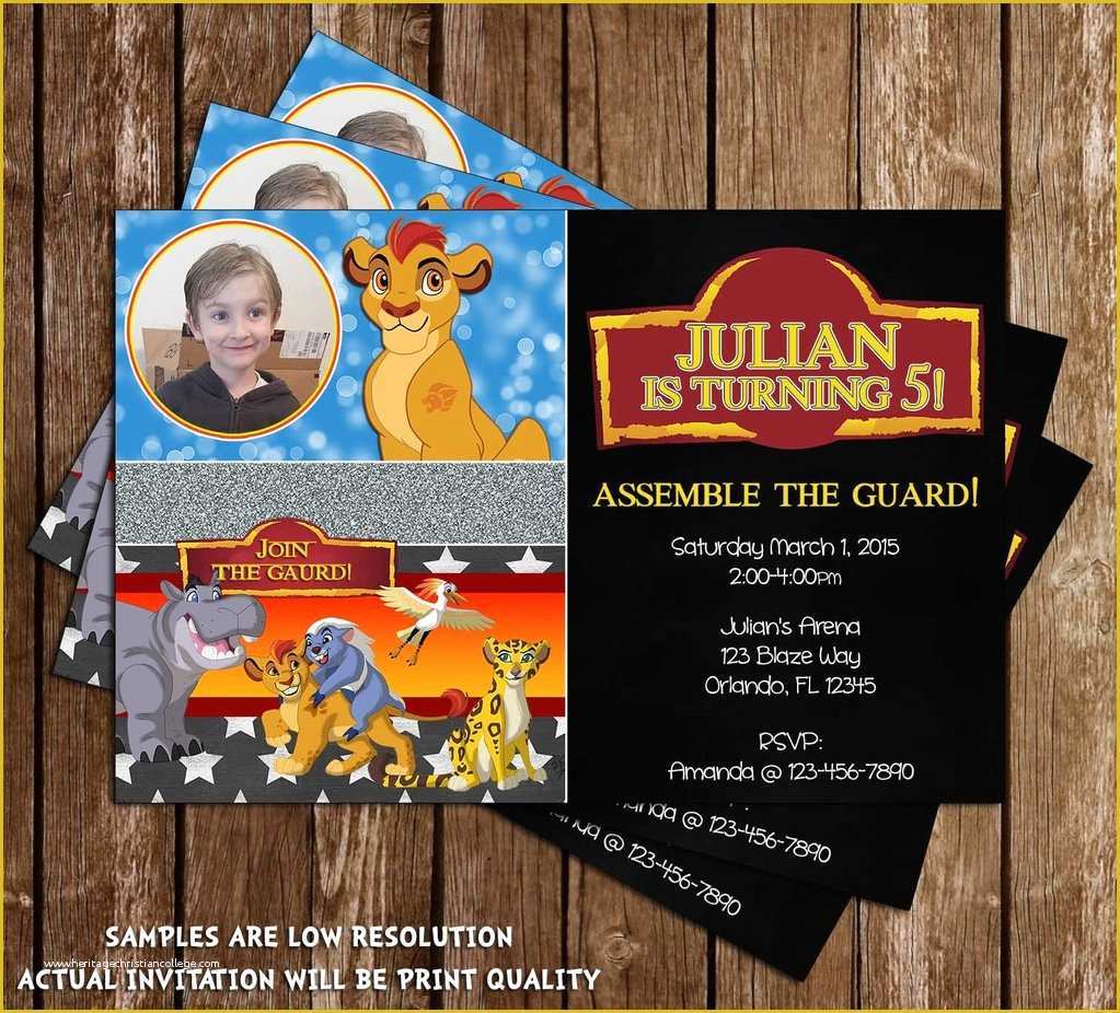 Free Lion Guard Invitation Template Of Novel Concept Designs the Lion Guard Lion King