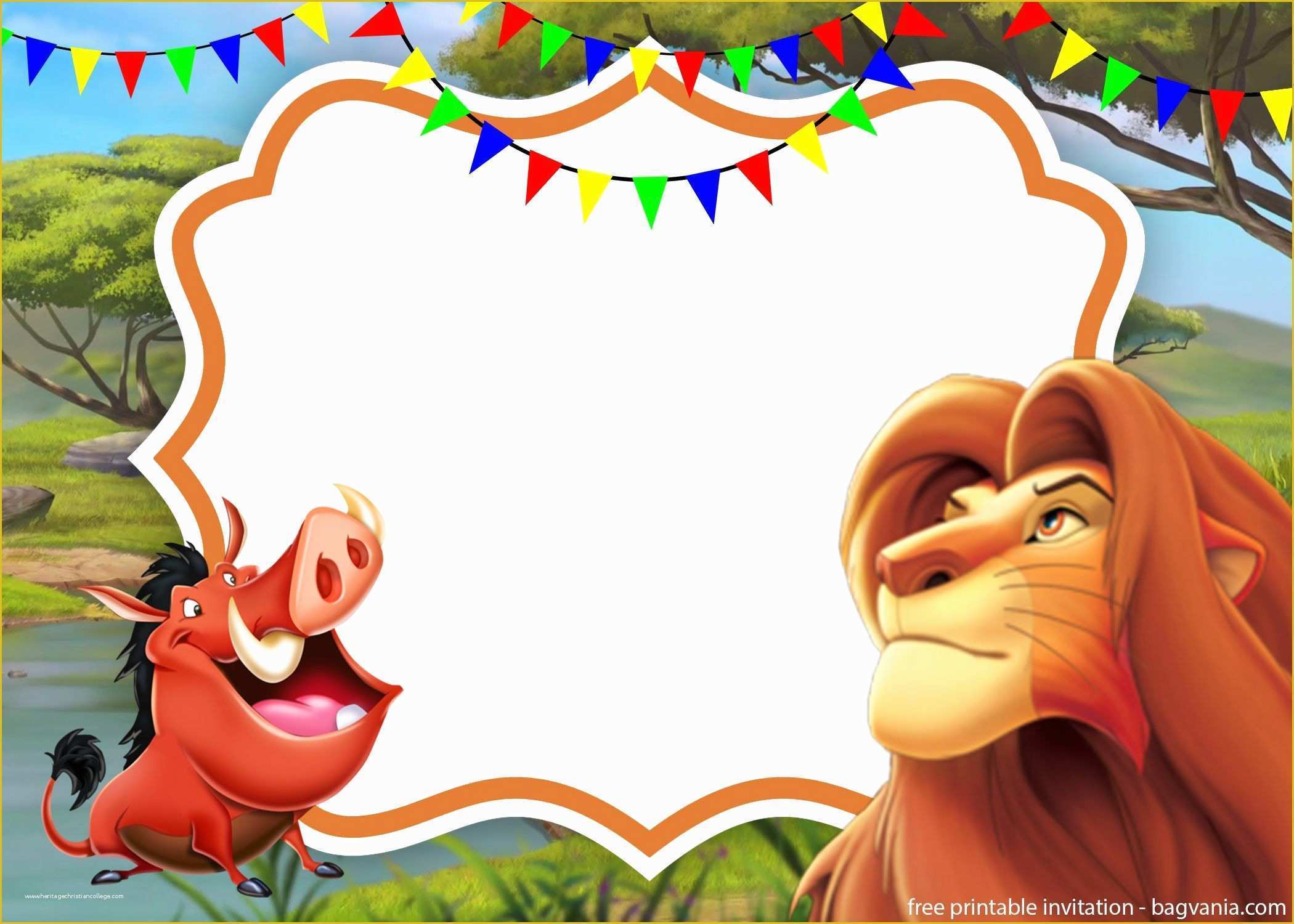 Free Lion Guard Invitation Template Of Simba Lion King Invitation Template Perfect for Parties