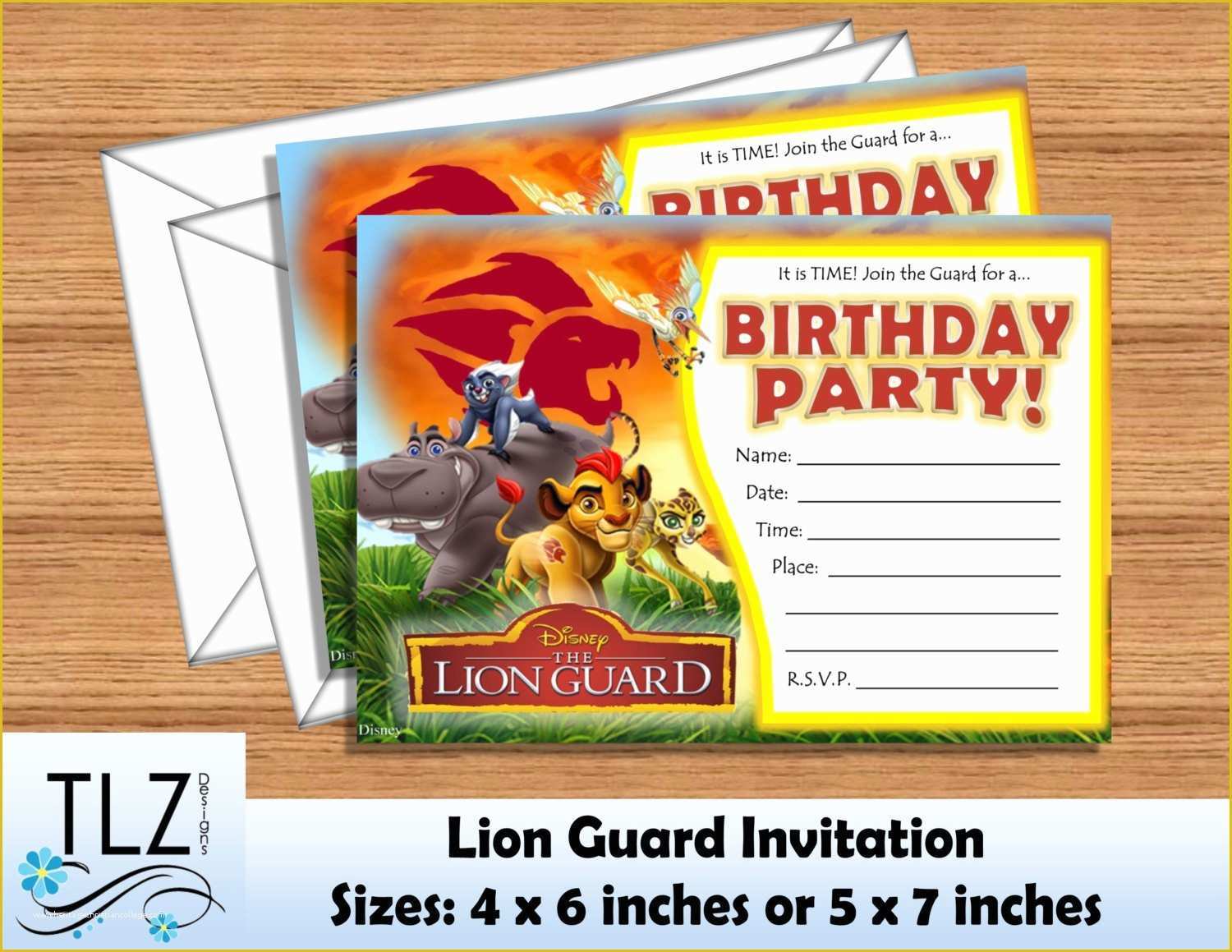 Free Lion Guard Invitation Template Of the Lion Guard Birthday Invitation Printable by Tlzdesigns