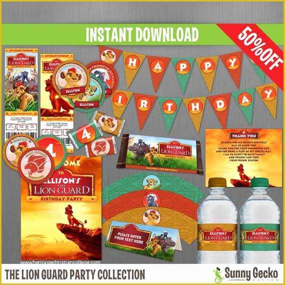 Free Lion Guard Invitation Template Of the Lion Guard Birthday Party Collection with Ticket