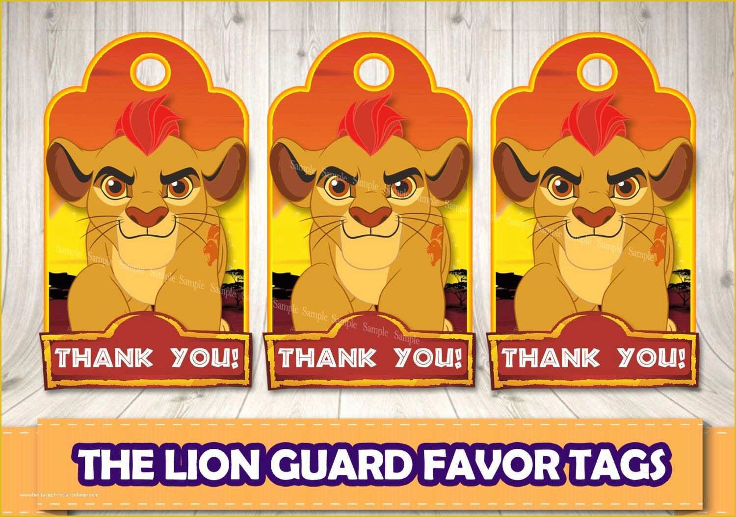 Free Lion Guard Invitation Template Of the Lion Guard Favor Tags Lion Guard Printable Labels