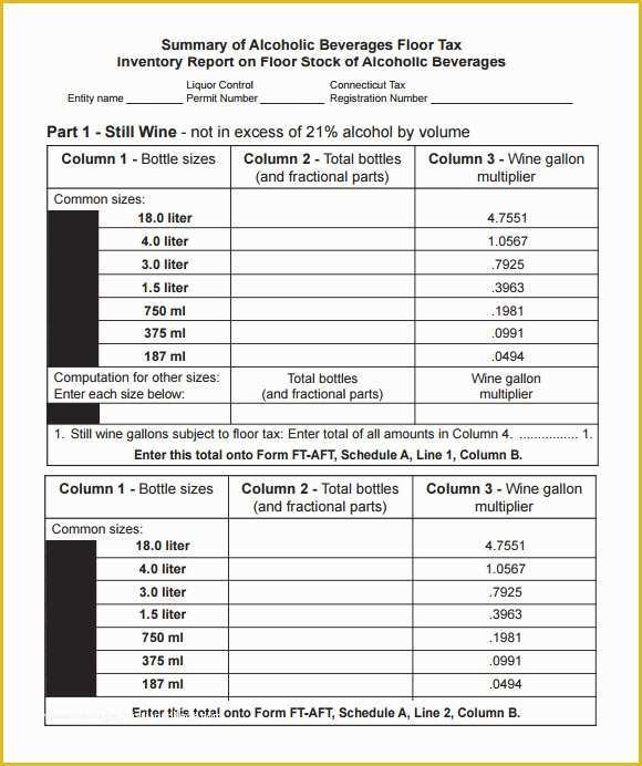 Free Liquor Inventory Template Of Liquor Inventory Template 8 Download Free Documents In