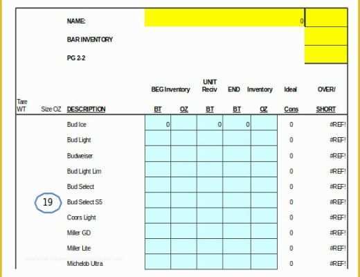 Free Liquor Website Templates Of 15 Bar Inventory Templates – Free Sample Example format