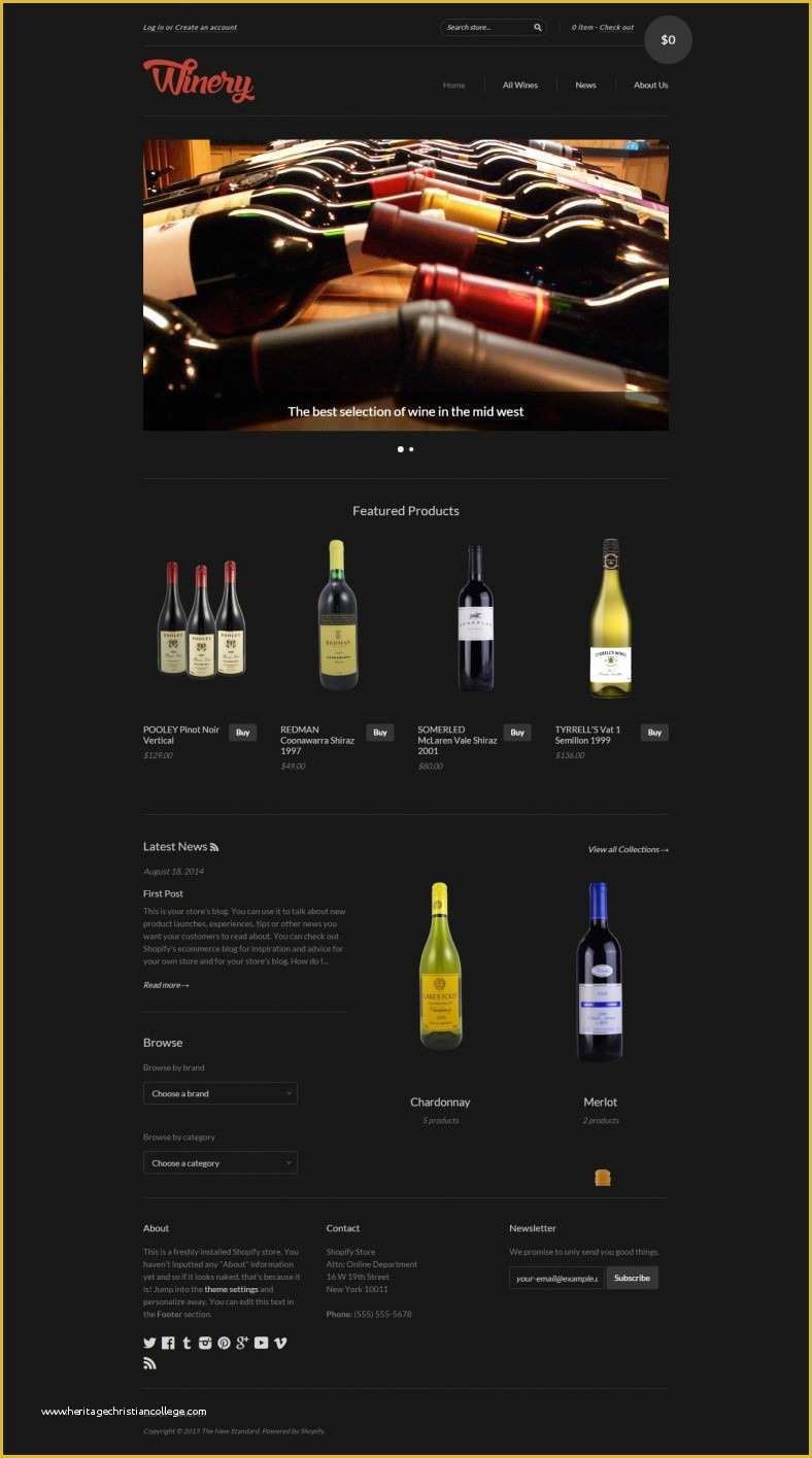 Free Liquor Website Templates Of 5 Wine Winery Website Templates &amp; themes