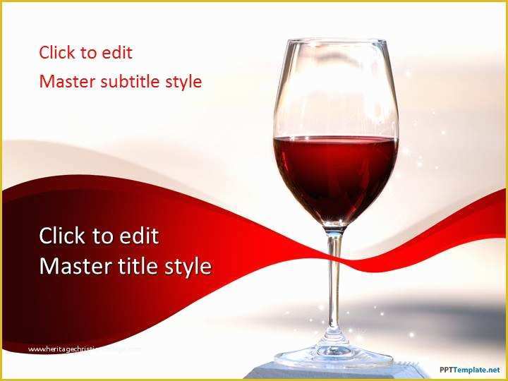 Free Liquor Website Templates Of Free Red Wine Ppt Template