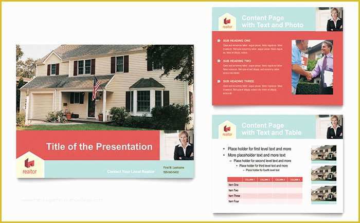 Free Listing Presentation Template Of Home Real Estate Powerpoint Presentation Template Design