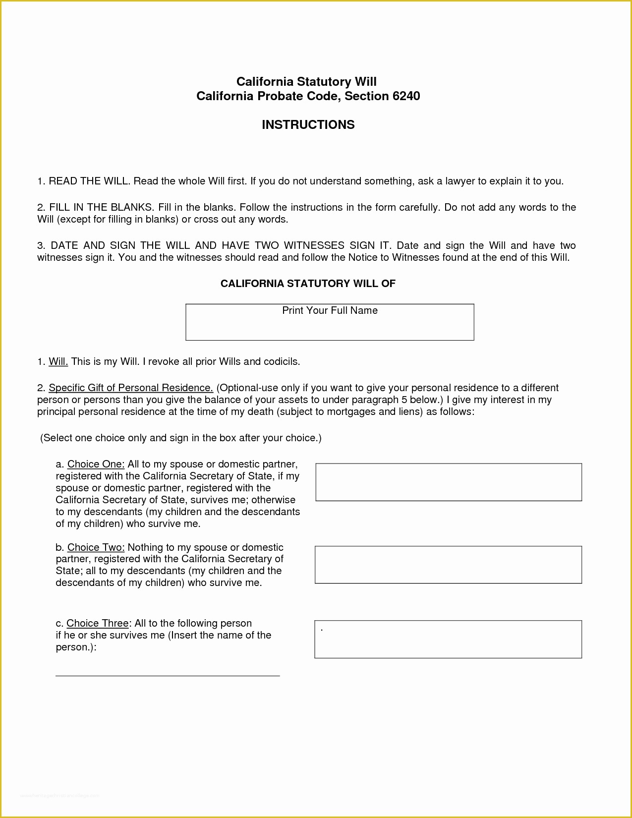 Free Living Will Template California Of Best S Of Free Printable Wills & Testaments