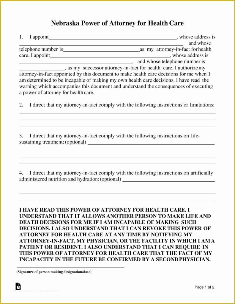 Free Living Will Template Georgia Of Free Printable Durable Power Of attorney form north
