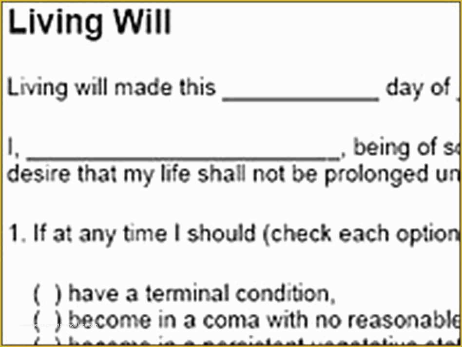 Free Living Will Template Georgia Of Living Wills