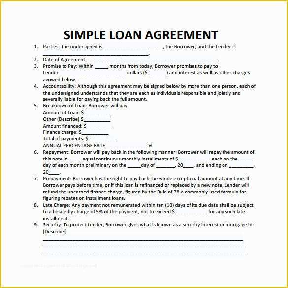 Free Loan Agreement Template Of Loan Contract Template – 20 Examples In Word Pdf