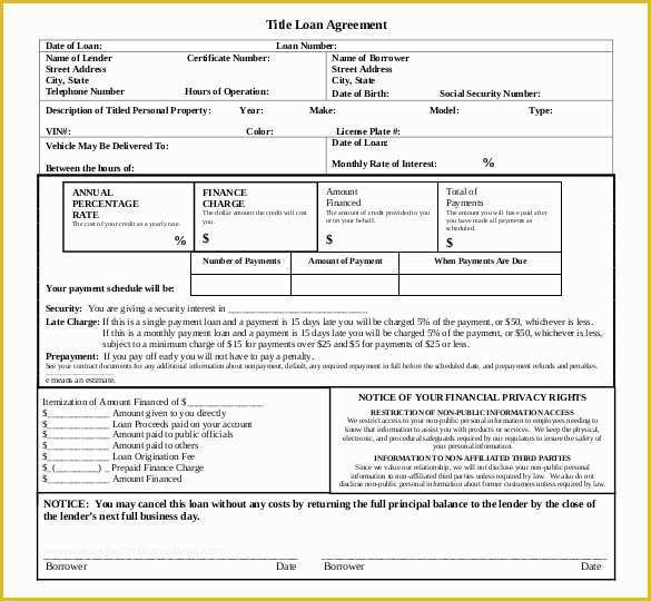 Free Loan Agreement Template Of Loan Contract Template – 20 Examples In Word Pdf