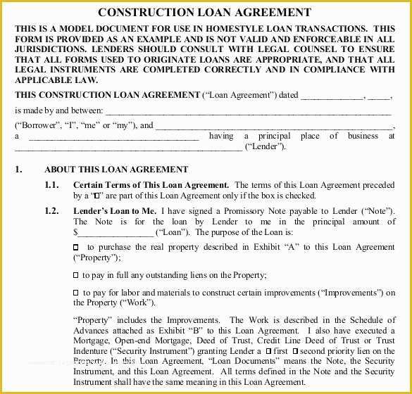 Free Loan Agreement Template Uk Of 30 Loan Contract Templates – Pages Word Docs