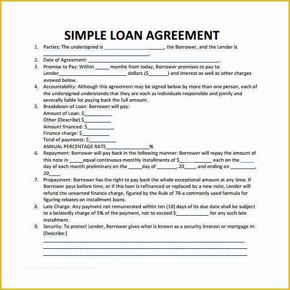 Free Loan Agreement Template Uk Of 30 Loan Contract Templates – Pages Word Docs