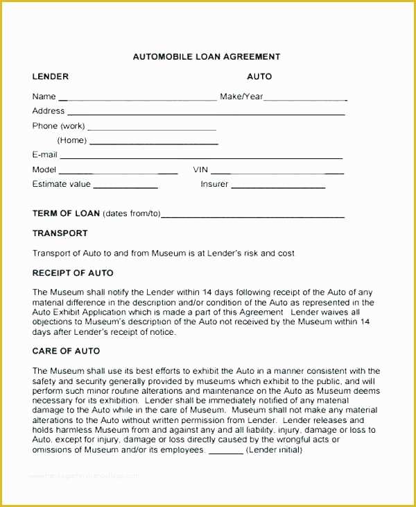 Free Loan Agreement Template Uk Of Loan Contract Template Free Free Loan Document Template