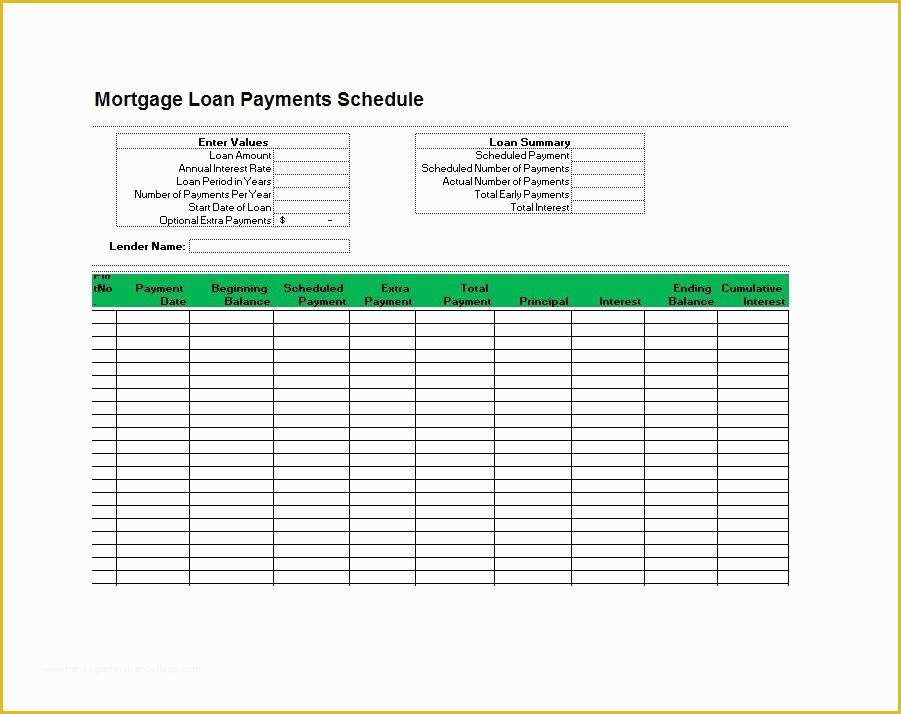 Free Loan Amortization Schedule Excel Template Of 28 Tables to Calculate Loan Amortization Schedule Excel