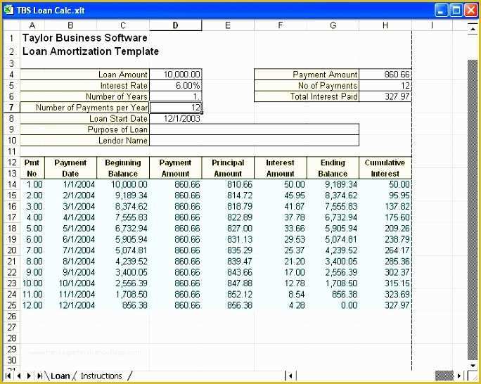 Free Loan Amortization Schedule Excel Template Of 8 Amortization Schedule Excel Template Exceltemplates