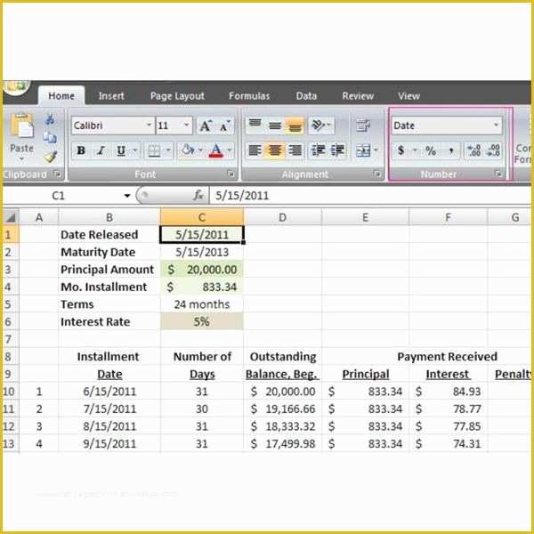 Free Loan Amortization Schedule Excel Template Of Excel Amortization Schedule Download Balloon