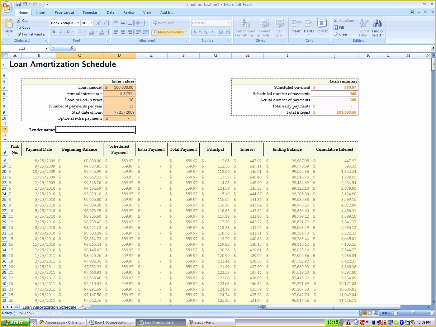 Free Loan Amortization Schedule Excel Template Of Excel Mortgage Calculator with Extra Payments Mortgage