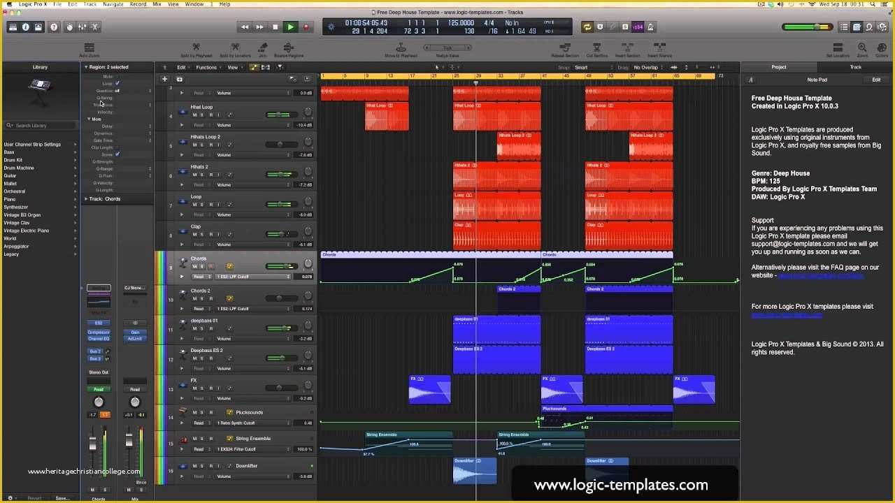 Free Logic X Templates Of Free Logic Pro X Template