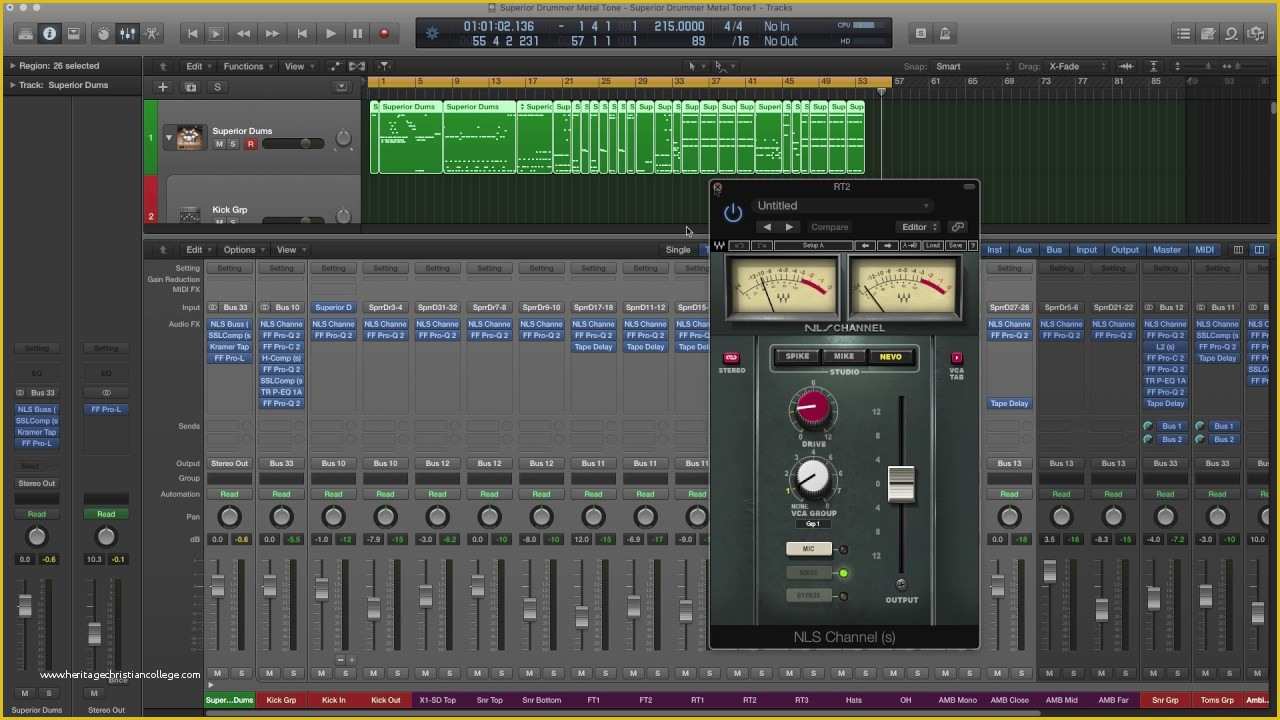 Free Logic X Templates Of Logic Pro X Metal Drum Template Superior & Waves Mixing