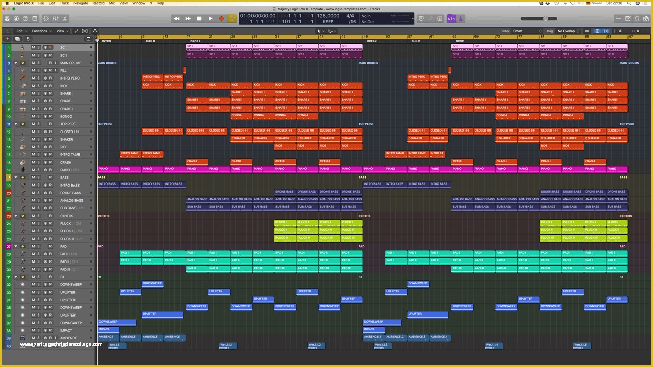 Free Logic X Templates Of Majesty Logic Pro X Template