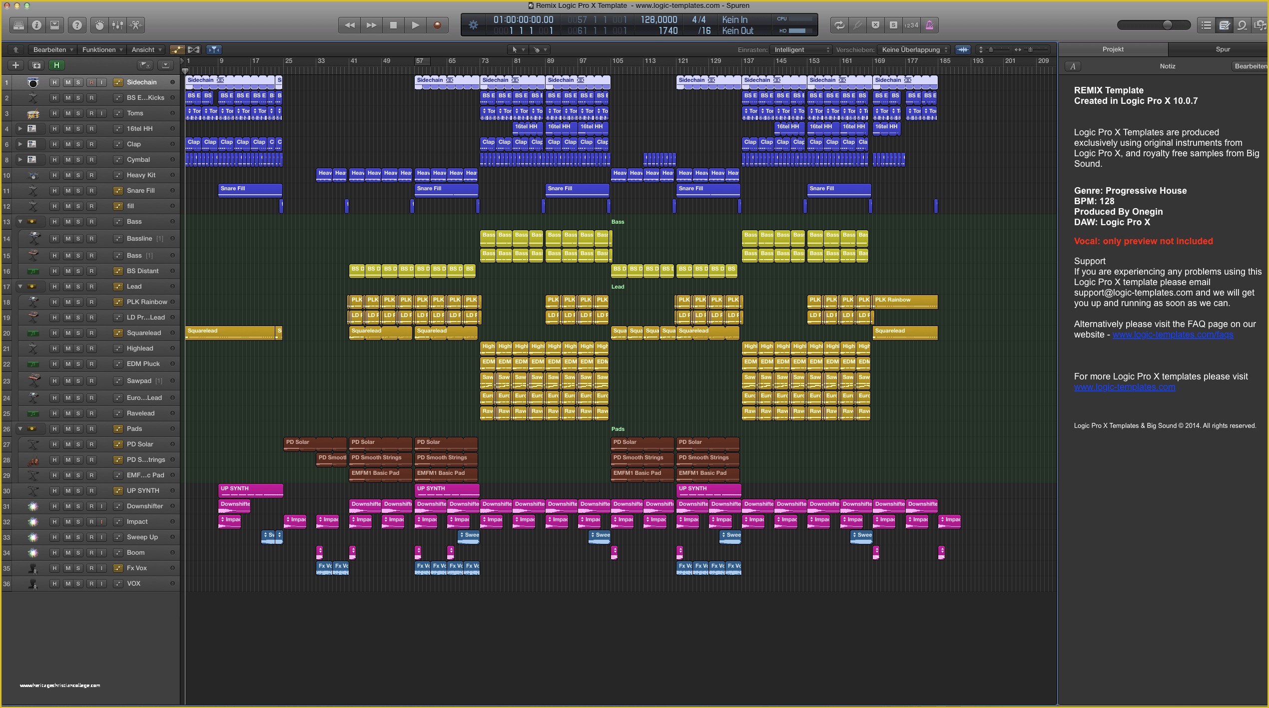 Free Logic X Templates Of Remix Logic Pro X Template 