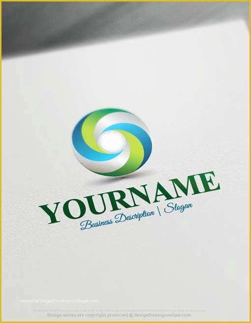 Free Logo Creator Templates Of Free Logo Maker 3d Spiral Logo Template