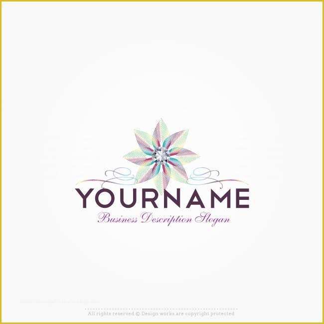 Free Logo Creator Templates Of Line Logo Creator Design Flower Logo Template