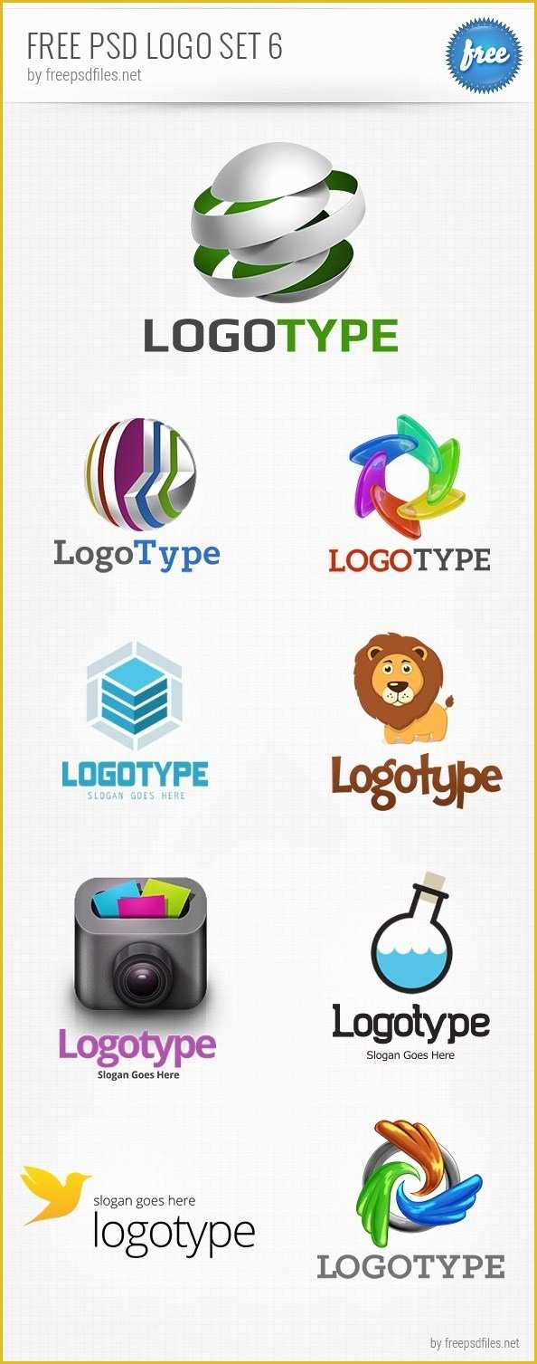 Free Logo Templates Download Of Free Psd Logo Design Templates Pack 6 Free Psd Files