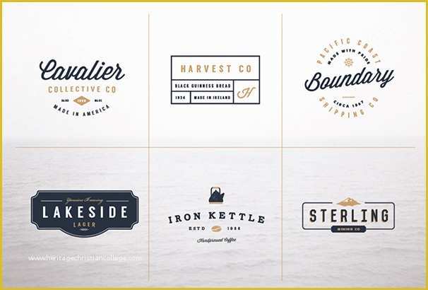 Free Logo Templates Psd Of 30 Free Vintage Logo Templates In Psd & Eps format 2019