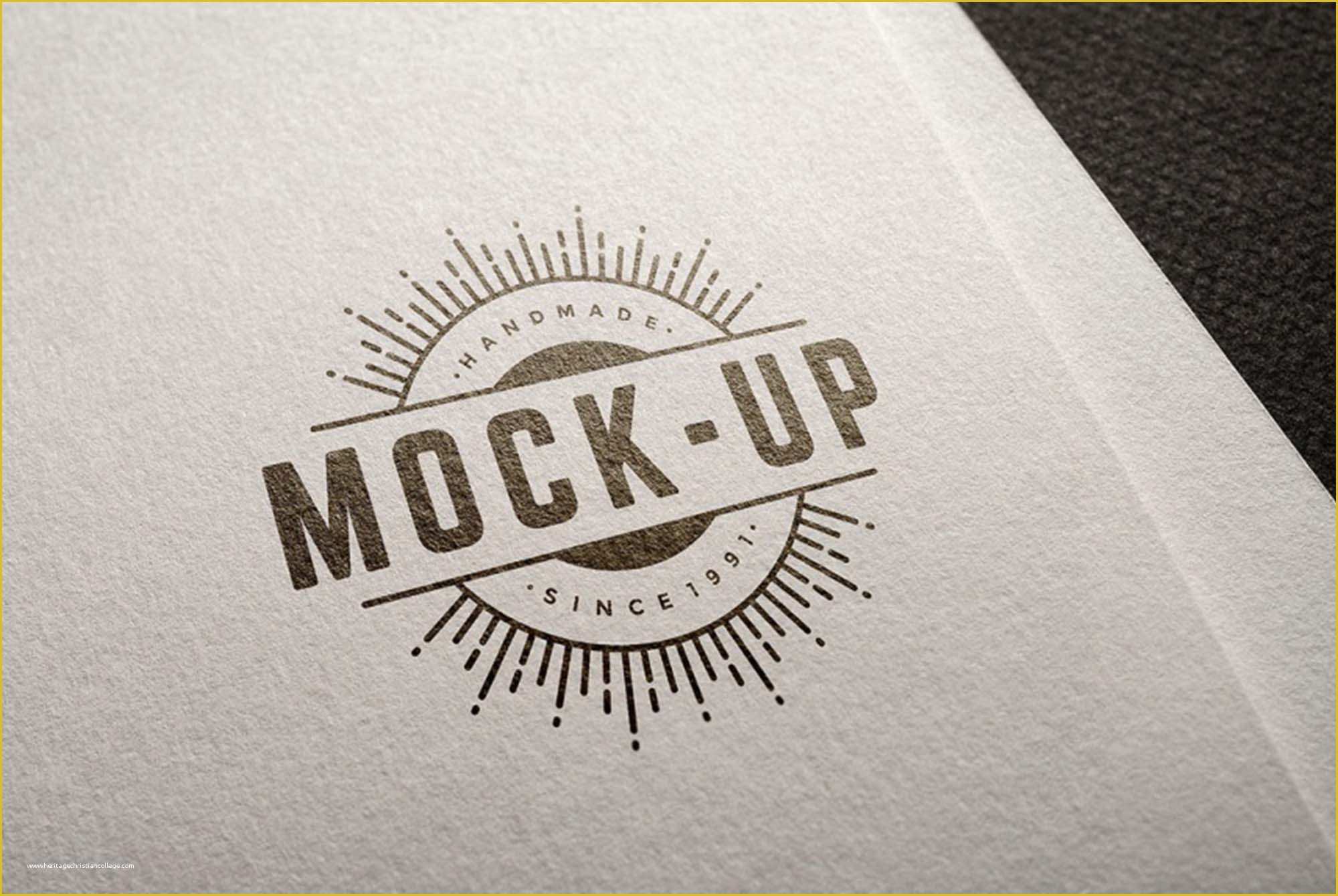 Free Logo Templates Psd Of Free Logo Mockup Psd