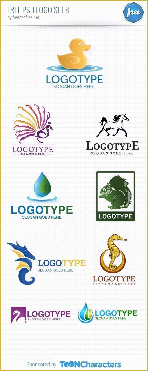 Free Logo Templates Psd Of Free Psd Logo Design Templates Pack 8 Free Psd Files