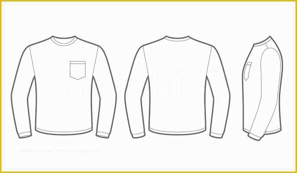 Free Long Sleeve Shirt Template Of 7 Long Sleeve Blank Shirt Template Long Sleeve