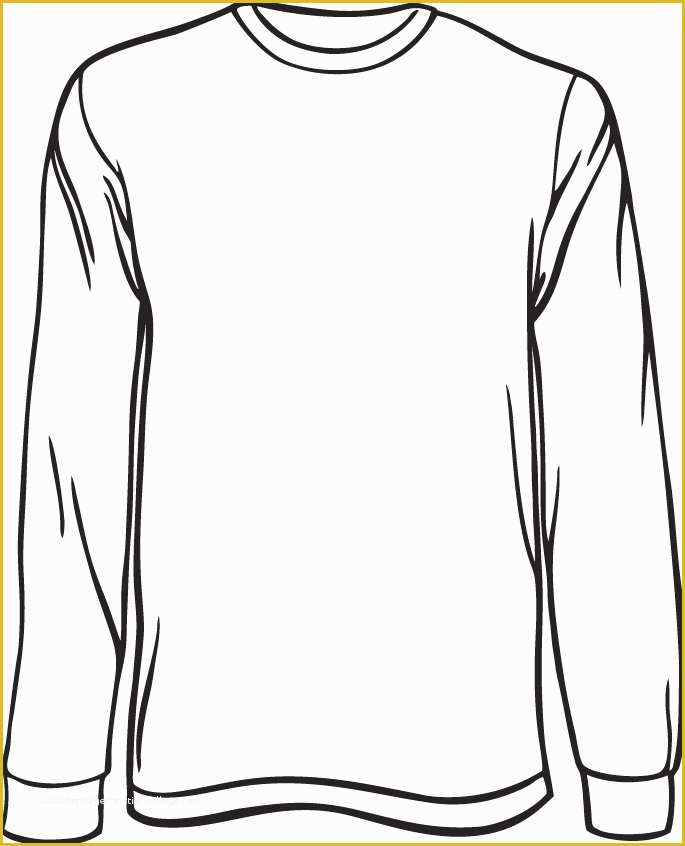 Free Long Sleeve Shirt Template Of Blank Long Sleeve Shirt Template Invitation Template
