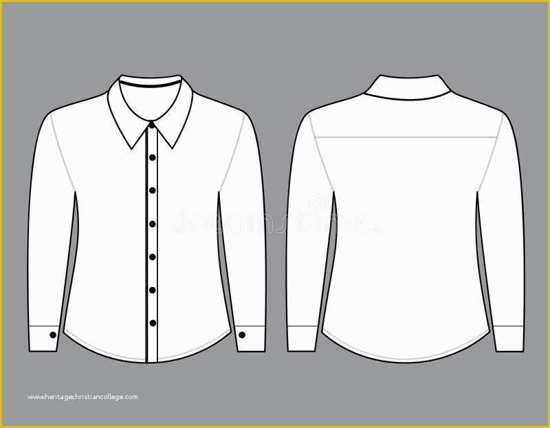 Free Long Sleeve Shirt Template Of Blank Shirt with Long Sleeves Template Stock Illustration
