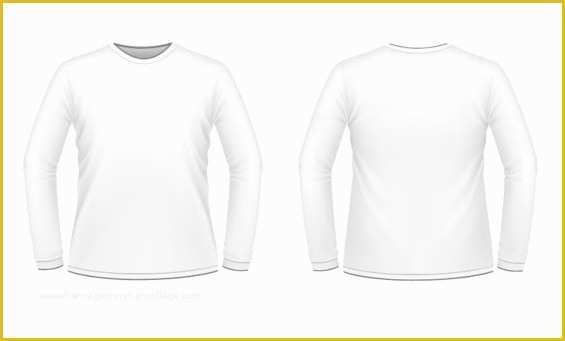 Free Long Sleeve Shirt Template Of Free White Men Long Sleeve Shirt Vector Mockup Titanui