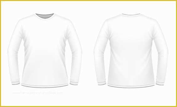 Free Long Sleeve Shirt Template Of Free White Men Long Sleeve Shirt ...