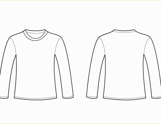 Free Long Sleeve Shirt Template Of Ls T Shirt Template