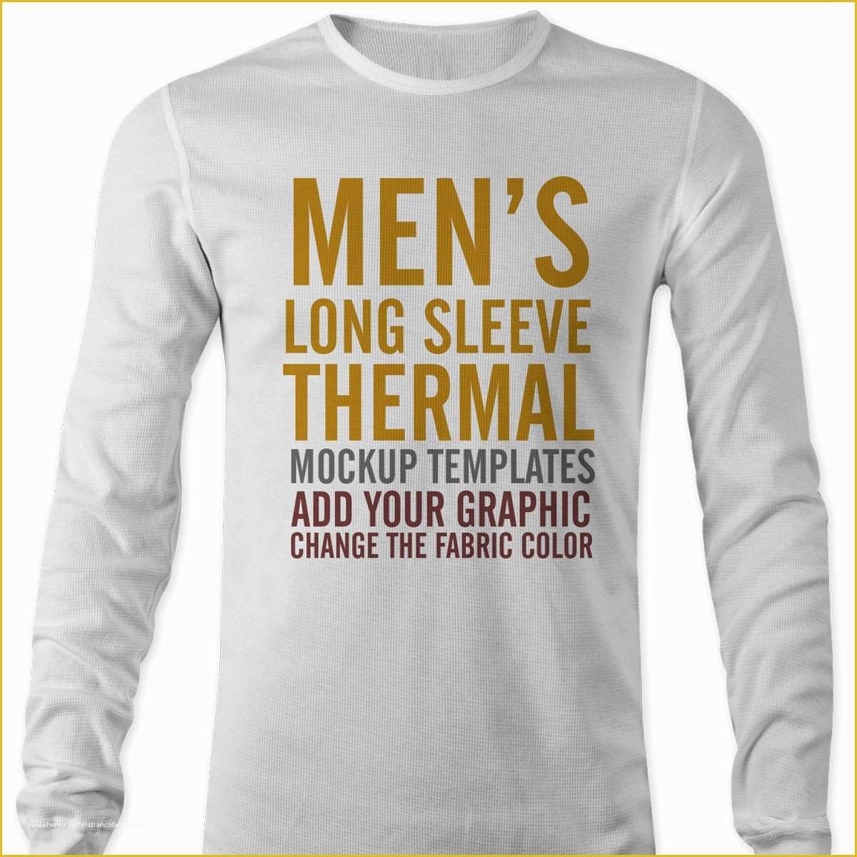 Free Long Sleeve Shirt Template Of Men S thermal Mockup Templates thevectorlab