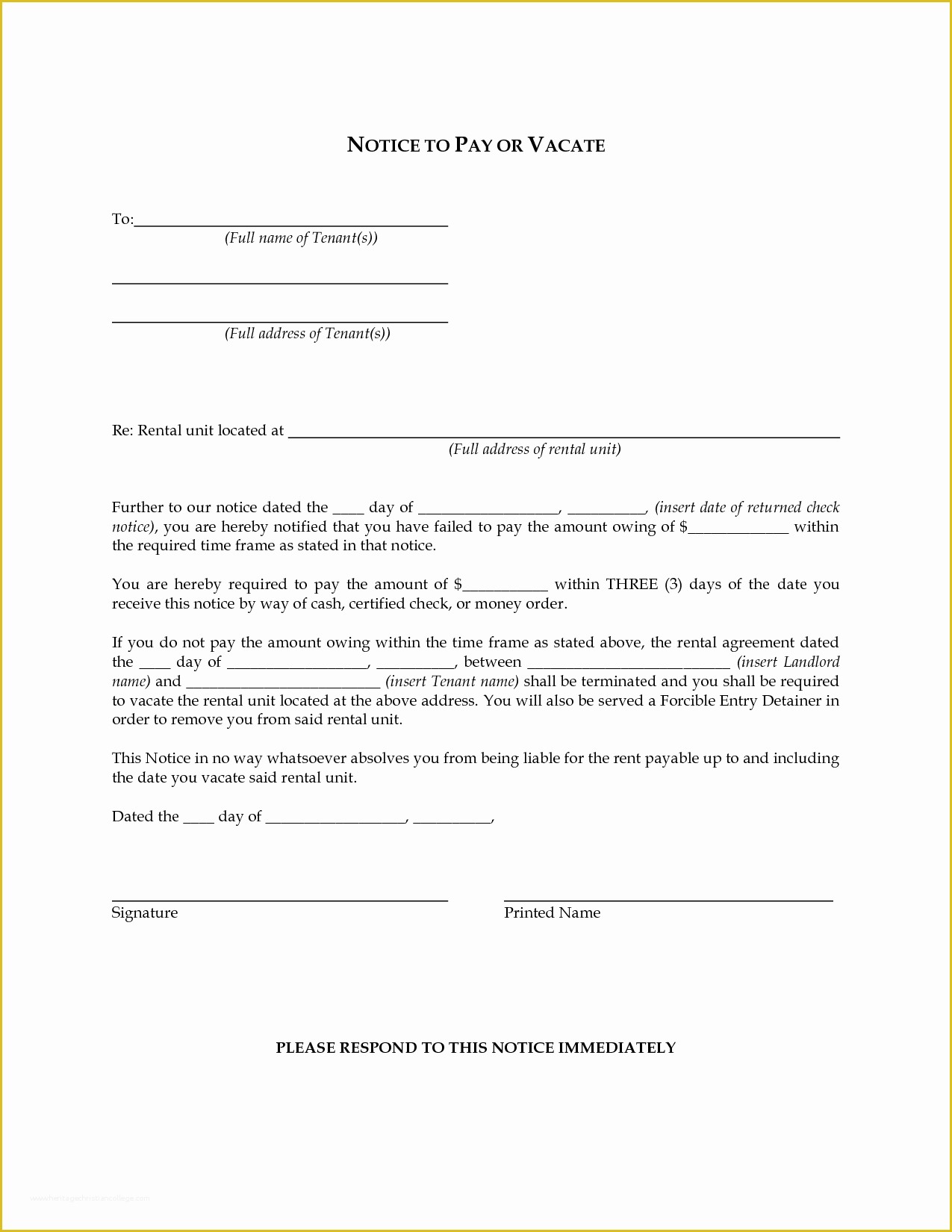 Free Louisiana Eviction Notice Template Of 10 Best Of Blank Copy Eviction Notice Free