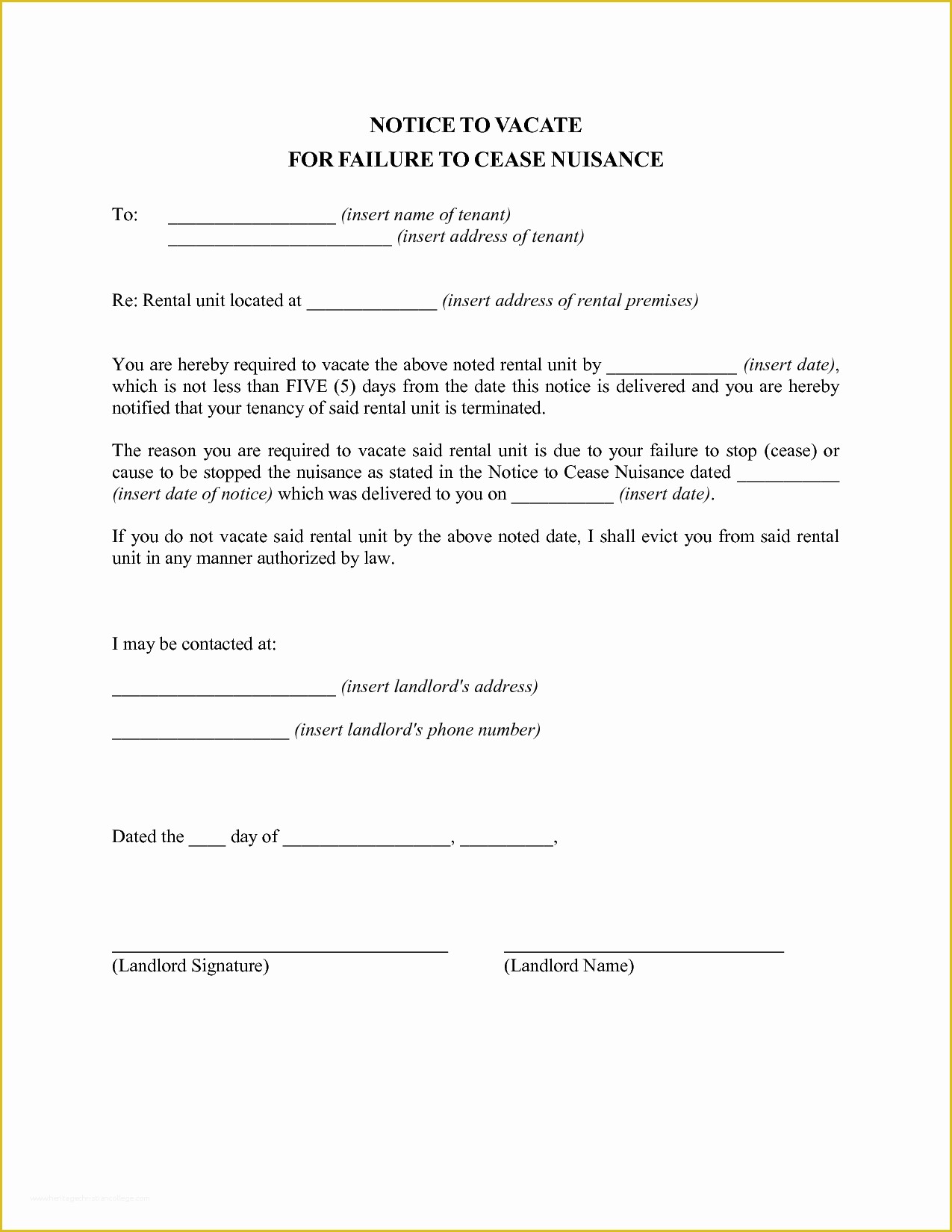 Free Louisiana Eviction Notice Template Of 10 Best Of Print Out A Eviction Notice for