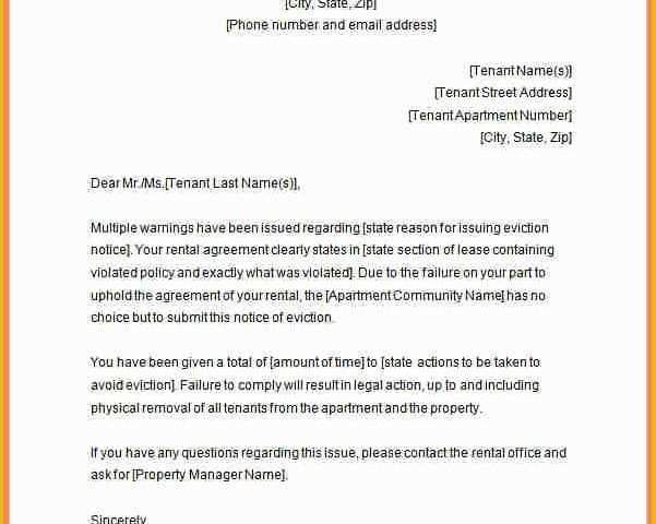 Free Louisiana Eviction Notice Template Of 6 Rental Eviction Notice Letter