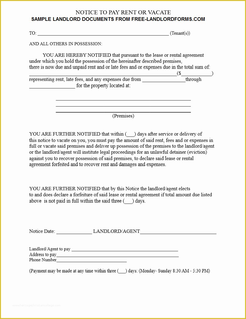 Free Louisiana Eviction Notice Template Of Free Line Printable Louisiana Landlord Tenant forms